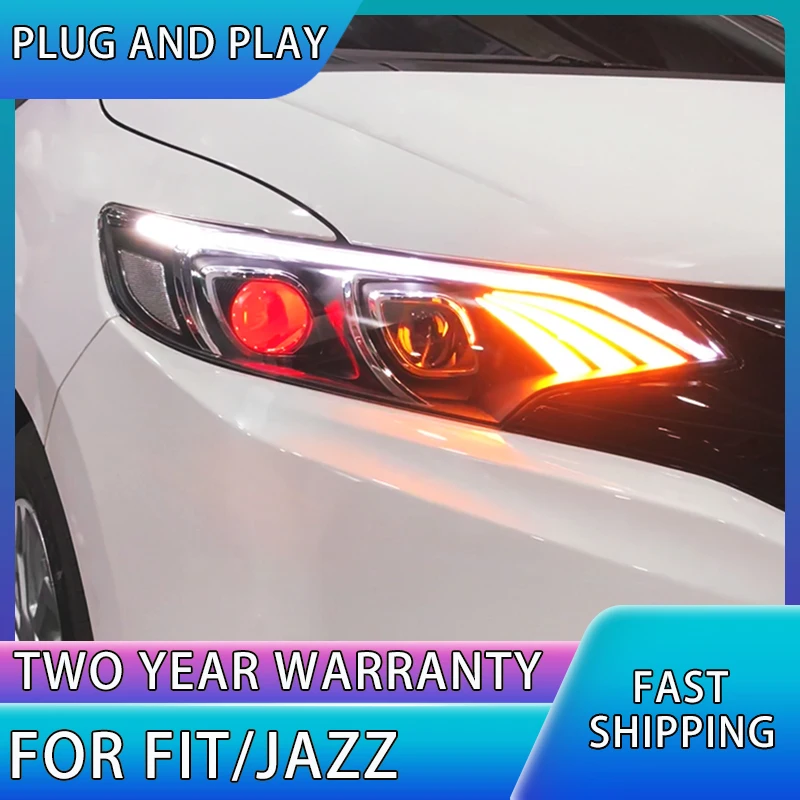 Head Lamp for Honda Jazz Fit LED Headlight 2014-2019 Headlights Fit DRL Turn Signal High Beam Angel Eye Projector Lens
Head Lamp for Honda Jazz Fit LED Headlight 2014-2019 Headlights Fit DRL Turn Signal High Beam Angel Eye Projector Lens