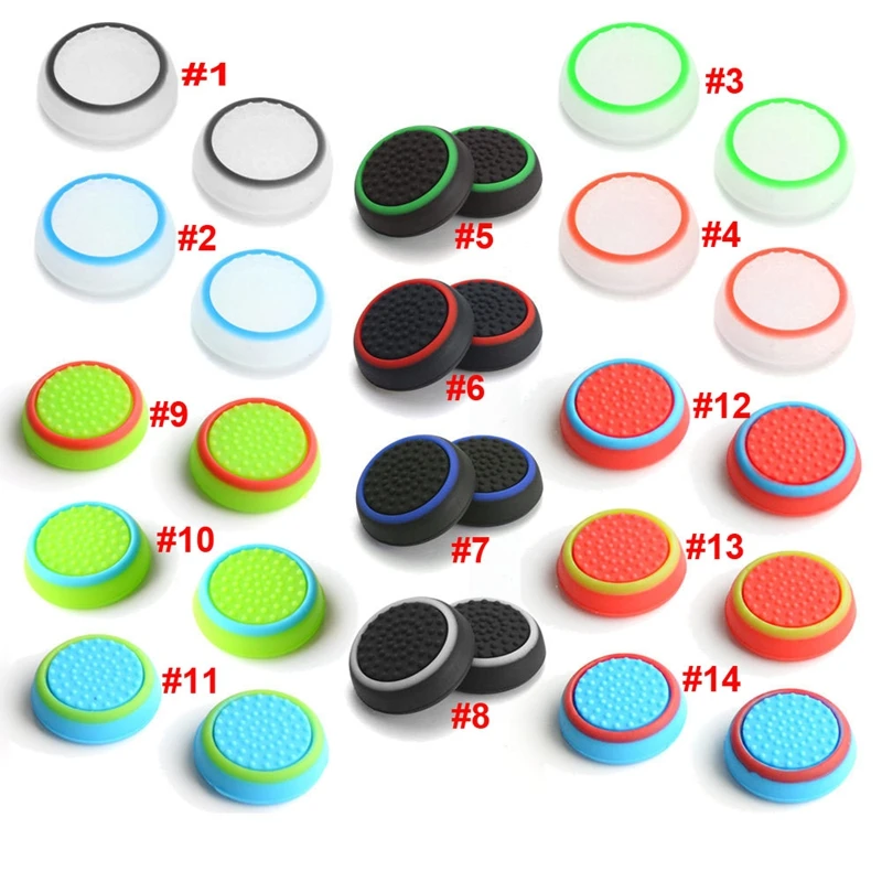 Two-color Thumb Grips Silicone Analog Stick Covers Thumbstick Controller Joystick Cap for PS4 PS3 PS2 Xbox One Xbox 360 Wii U
Two-color Thumb Grips Silicone Analog Stick Covers Thumbstick Controller Joystick Cap for PS4 PS3 PS2 Xbox One Xbox 360 Wii U