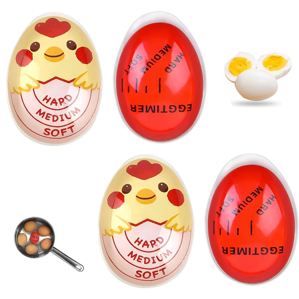 

Effortless Egg Boiling with Colour Changing Timer Colour Changing Boiled Egg Timer (2 PCS) Cook Eggs Just Right