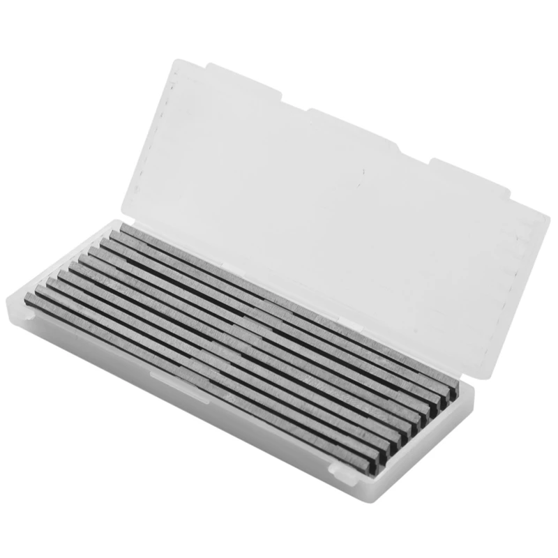 10Pcs Reversible High Speed Steel Planer Blades 82Mm X 5.5Mm For Cutting Soft Hard Woods Ply-Wood Board Woodworking Power Tool
10Pcs Reversible High Speed Steel Planer Blades 82Mm X 5.5Mm For Cutting Soft Hard Woods Ply-Wood Board Woodworking Power Tool