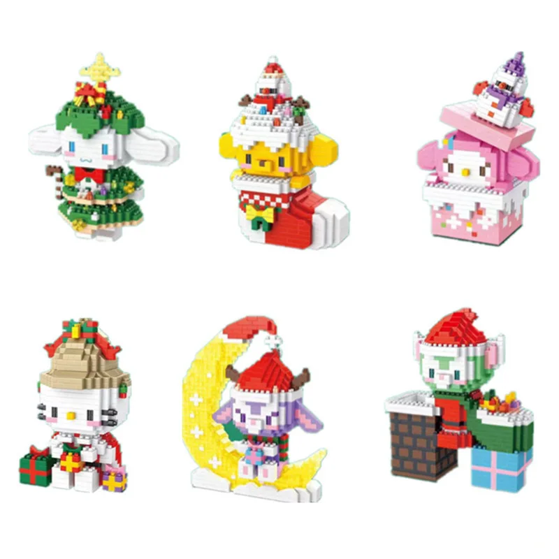 Sanrio Lego Christmas Block Small Particle Cartoon Cinnamorroll Mymelody Hello Kitty Children's Assembled Model Educational Toys
Sanrio Lego Christmas Block Small Particle Cartoon Cinnamorroll Mymelody Hello Kitty Children's Assembled Model Educational Toys