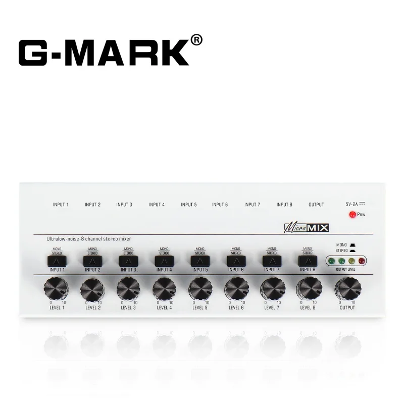 Звуковой интерфейс G-MARK Mix8 для гитариста вокала производителя высококачественной студийной записи
Звуковой интерфейс G-MARK Mix8 для гитариста вокала производителя высококачественной студийной записи