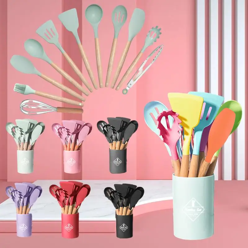Premium Silicone Kitchen Utensils with Durable Wooden Handles, Effortless Cooking, Non-Stick Pans, The Ultimate Kitchen C
Premium Silicone Kitchen Utensils with Durable Wooden Handles, Effortless Cooking, Non-Stick Pans, The Ultimate Kitchen C