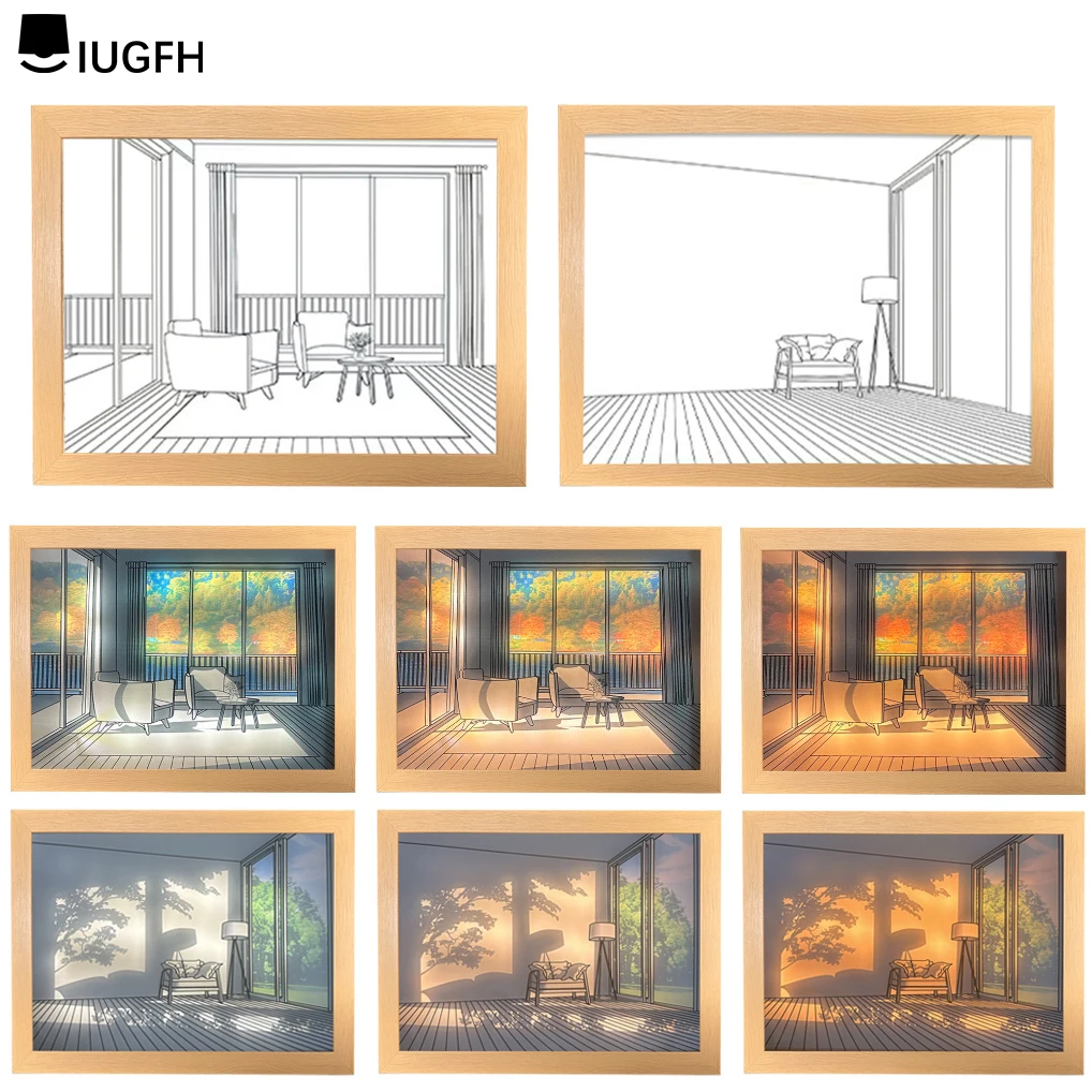 INS Deco Three-color Lighting Painting Creative Desk Light And Shadow Room bedroom Bedside LED Decorative Painting Night Light
INS Deco Three-color Lighting Painting Creative Desk Light And Shadow Room bedroom Bedside LED Decorative Painting Night Light