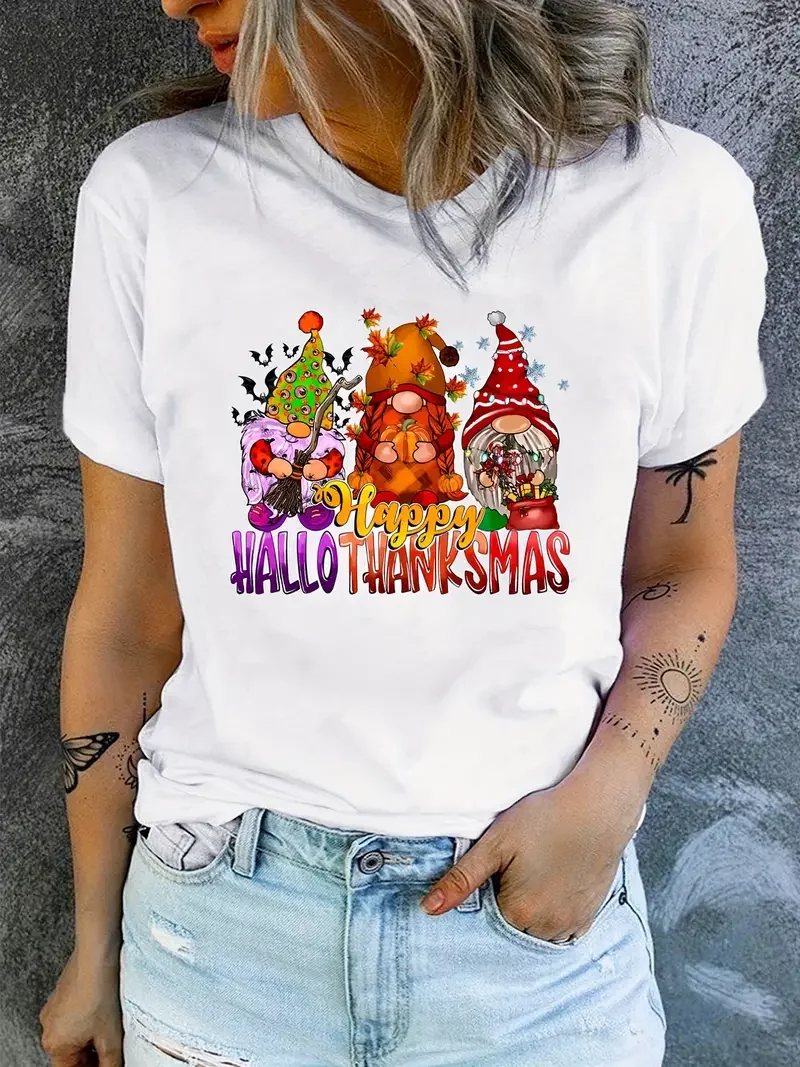 Веселая футболка с надписью Happy Hello, спасибо, женская летняя модная повседневная футболка в стиле Харадзюку с круглым вырезом и коротким рукавом, оригинальный дизайн, топы, футболки
Веселая футболка с надписью Happy Hello, спасибо, женская летняя модная повседневная футболка в стиле Харадзюку с круглым вырезом и коротким рукавом, оригинальный дизайн, топы, футболки