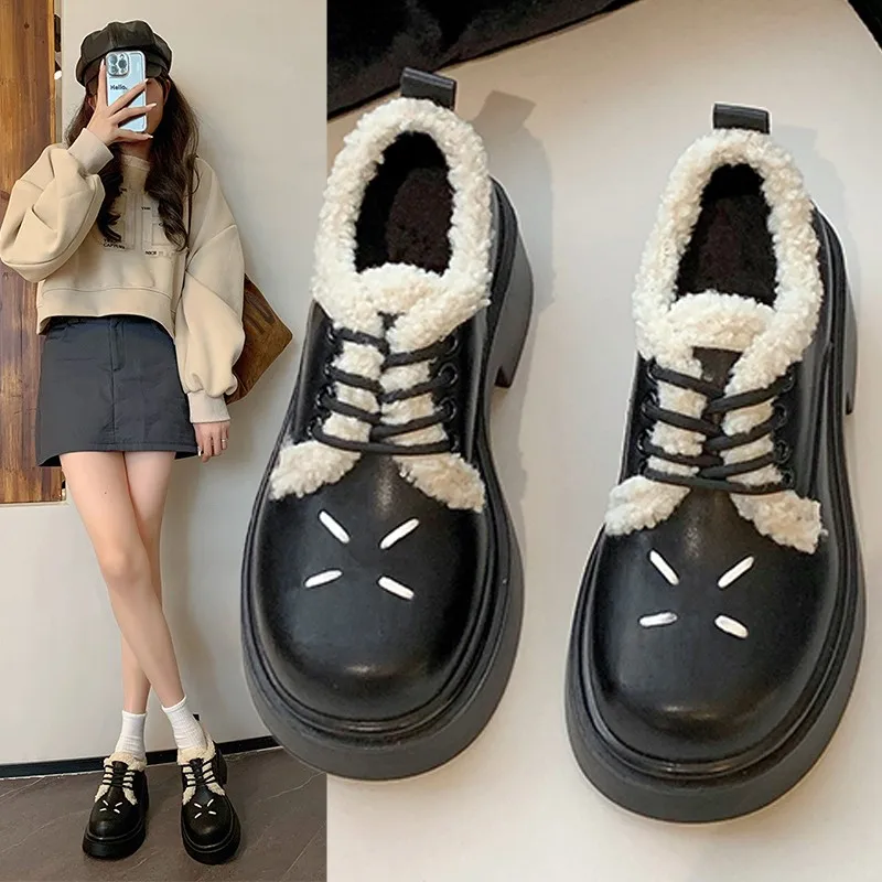 Shoes For Women Size 35-40 Cartoon Winter Snow Boots Plush Warm Korean Style Fashion Boots Thick Soled Comfortable Women's Shoes
Shoes For Women Size 35-40 Cartoon Winter Snow Boots Plush Warm Korean Style Fashion Boots Thick Soled Comfortable Women's Shoes