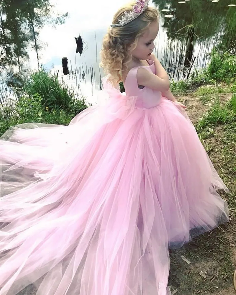 Pink Tulle Flowers Girls Dresses Sleeveless Puffy Princess Pageant Country Gowns For Wedding Evening Bridesmaid First Communion
Pink Tulle Flowers Girls Dresses Sleeveless Puffy Princess Pageant Country Gowns For Wedding Evening Bridesmaid First Communion
