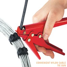 Portable Red 2.4-9 Mm Cable Tie Gun Tensioning And Cutting Tool For Plastic Nylon Cable Tie Plier Or Fasteners Circlip Stang
Portable Red 2.4-9 Mm Cable Tie Gun Tensioning And Cutting Tool For Plastic Nylon Cable Tie Plier Or Fasteners Circlip Stang