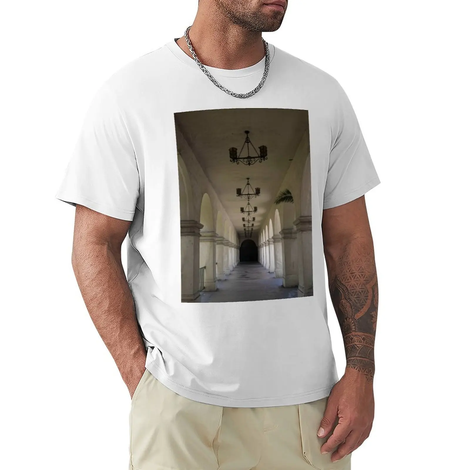 

Walking The Hallways At Balboa Park - 1  T-shirt cute tops sweat blacks kawaii clothes sweat shirts, men