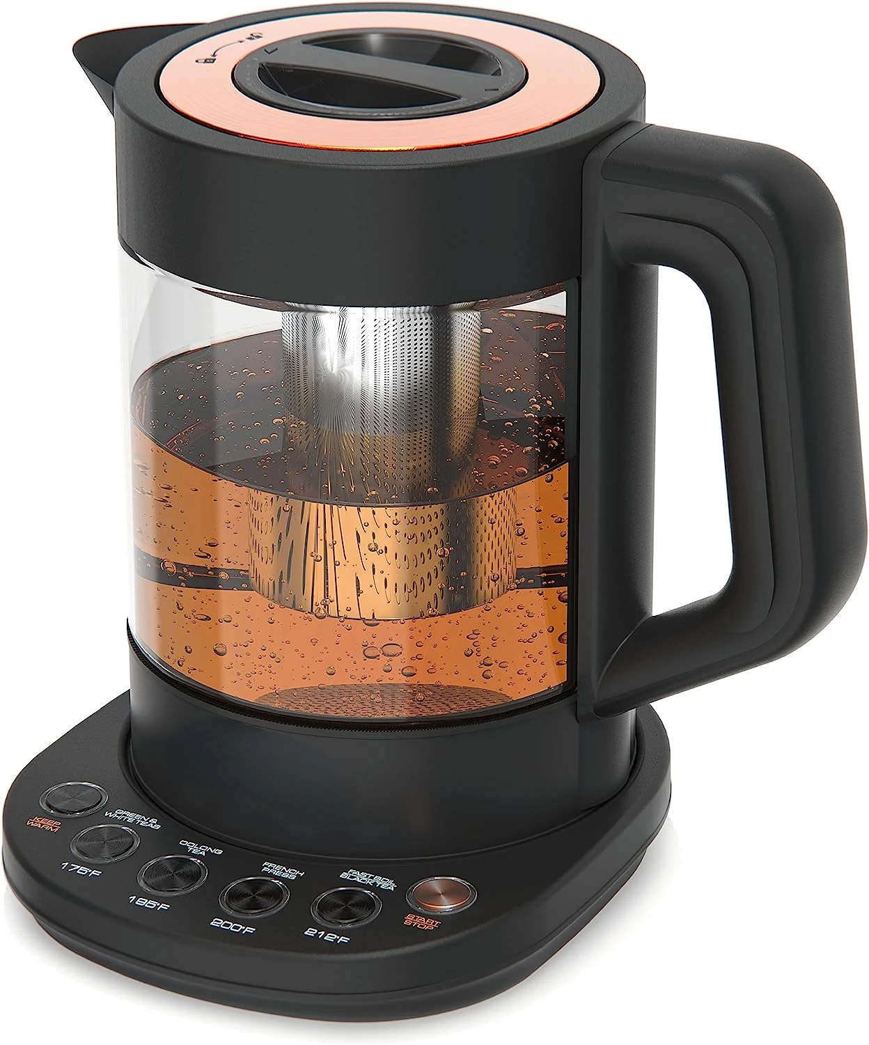 Tea Maker Glass Kettle with tea infuser and temperature control. Automatic Shut off. Brewing Programs for your favorite teas an
Tea Maker Glass Kettle with tea infuser and temperature control. Automatic Shut off. Brewing Programs for your favorite teas an