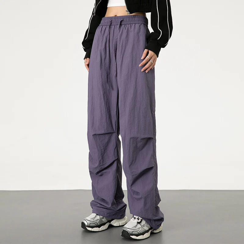 Men Spring Autumn New Drawstring Loose Wide Leg Pants Fashion Harajuku Joggers Cargo Pants Casual Double Pleated Parachute Pants
Men Spring Autumn New Drawstring Loose Wide Leg Pants Fashion Harajuku Joggers Cargo Pants Casual Double Pleated Parachute Pants