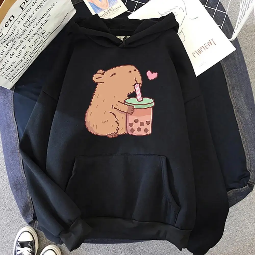 Kawaii Bubble Tea Capybara Hoodie Women/Men Aesthetic Graphic Funny Hoodies Unisex Autumn Winter Harajuku Pullovers Sweatshirts
Kawaii Bubble Tea Capybara Hoodie Women/Men Aesthetic Graphic Funny Hoodies Unisex Autumn Winter Harajuku Pullovers Sweatshirts