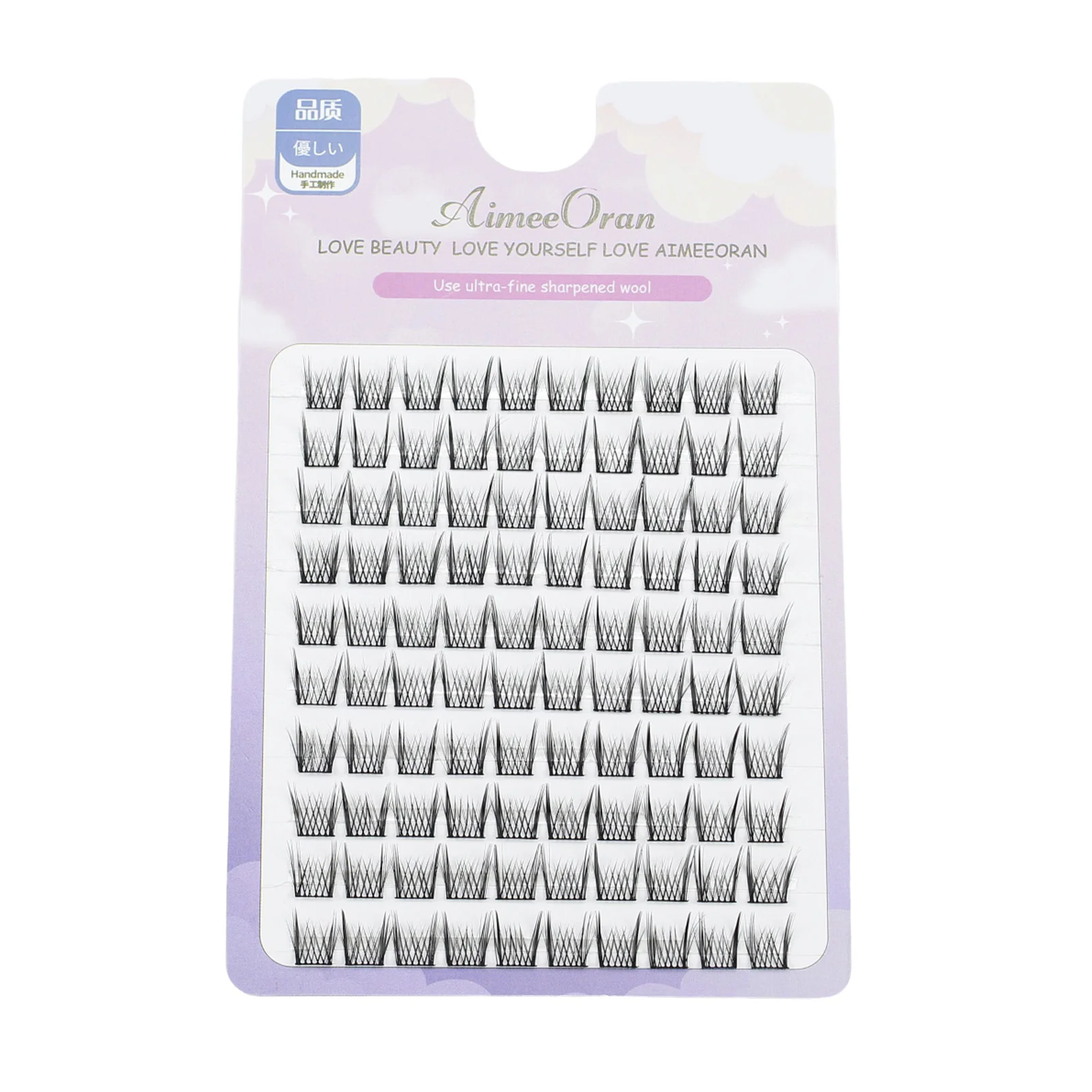 Grafting Volume Lash Extensions Not Scattering 3D Effect Reusable Eyelashes for Daily Party Official Makeup
Grafting Volume Lash Extensions Not Scattering 3D Effect Reusable Eyelashes for Daily Party Official Makeup