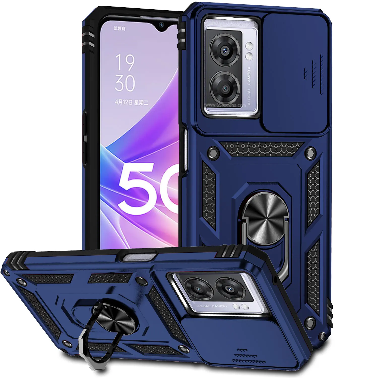 Armor Shockproof Case For OPPO A57 A77A94 2022 Realme V23 Narzo 50 5G Ring Holder Slide Push Window Camera Lens Protection Cover
Armor Shockproof Case For OPPO A57 A77A94 2022 Realme V23 Narzo 50 5G Ring Holder Slide Push Window Camera Lens Protection Cover