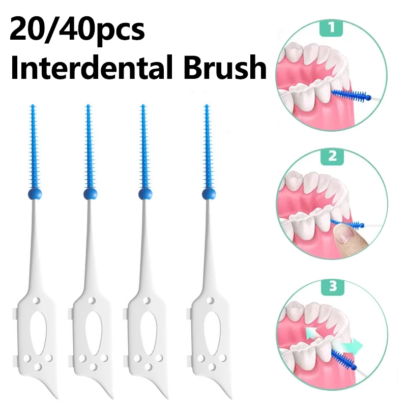 Tooth Cleaner Oral Clean 40 Pcs Interdental Brush Soft Silicone Massage Toothbrush Toothpick Floss Dental Flosser Pick
Tooth Cleaner Oral Clean 40 Pcs Interdental Brush Soft Silicone Massage Toothbrush Toothpick Floss Dental Flosser Pick