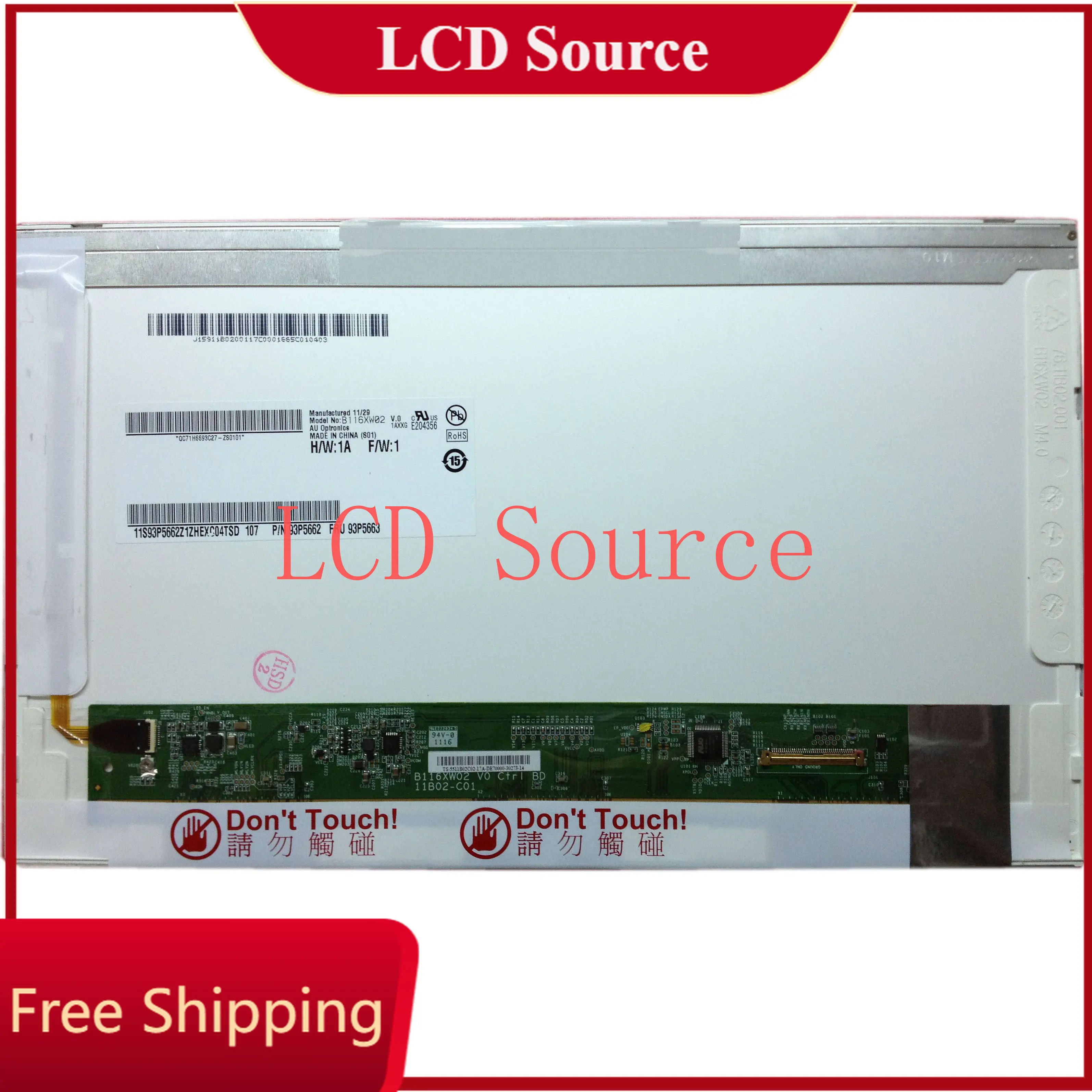 B116XW02 V.0 .1 fit N116BGE-L11/L01 LTN116AT03 LTN116AT01 N116B6-L02 CLAA116WA0A LP116WH1-TLA1 N1/P1/B1/A1
B116XW02 V.0 .1 fit N116BGE-L11/L01 LTN116AT03 LTN116AT01 N116B6-L02 CLAA116WA0A LP116WH1-TLA1 N1/P1/B1/A1