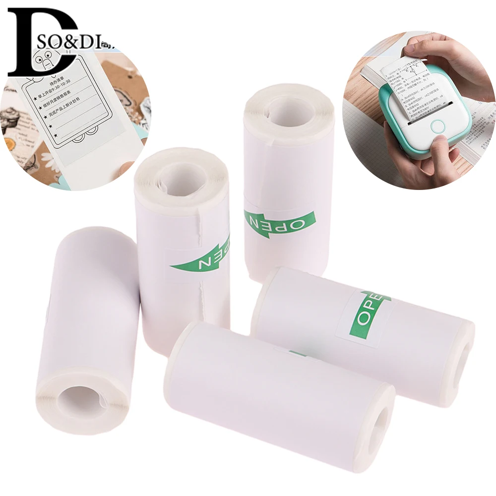 5Piece Mini Adhesive Printer Paper White Thermal Sticker Paper For Camera Printer Labels Paper Photos Printing Notes
5Piece Mini Adhesive Printer Paper White Thermal Sticker Paper For Camera Printer Labels Paper Photos Printing Notes