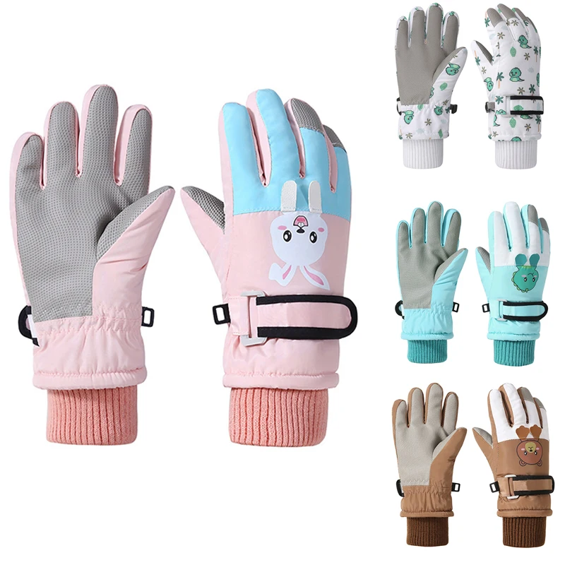 Winter Kids Gloves Thickened Warm Ski Five-Finger Gloves for Children Non-Slip Windproof Boys Girls Snow Accessories 4-12 Years
Winter Kids Gloves Thickened Warm Ski Five-Finger Gloves for Children Non-Slip Windproof Boys Girls Snow Accessories 4-12 Years