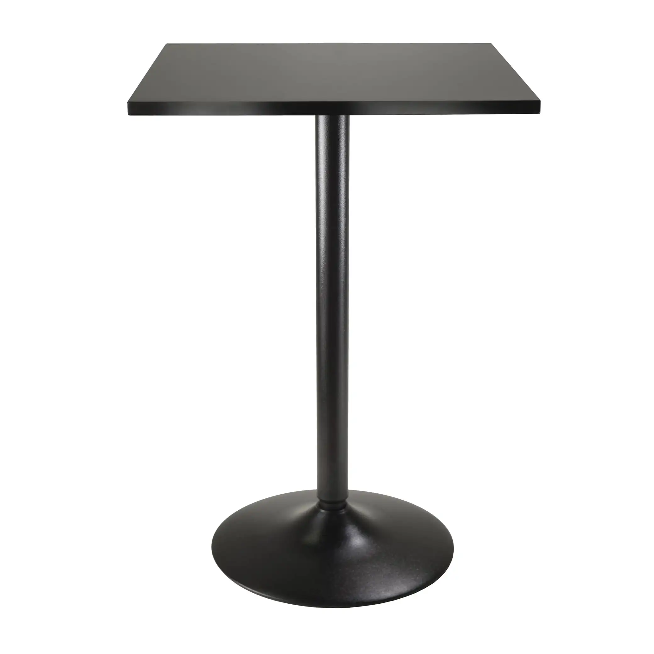 

Winsome Wood Obsidian Square Dining Table Black Finish solid wood color coated base Durable Exquisite appearance