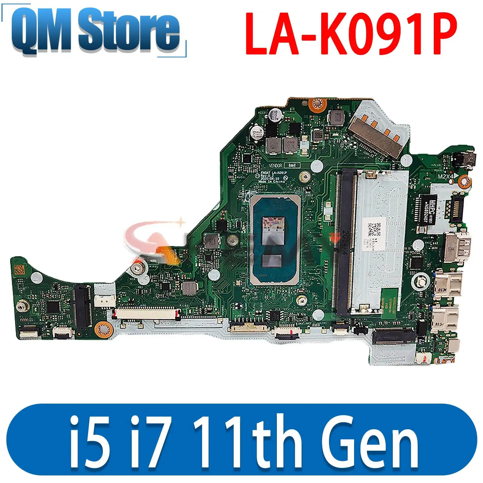 For Acer A515-56 Laptop Motherboard LA-K091P Notebook Mainboard with CPU i5-1135G7/ i7-1165G7 4GB-RAM 100% Test Work 
For Acer A515-56 Laptop Motherboard LA-K091P Notebook Mainboard with CPU i5-1135G7/ i7-1165G7 4GB-RAM 100% Test Work