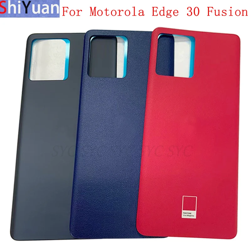 

Оригинальная задняя крышка батарейного отсека, задняя крышка корпуса для Motorola Moto Edge 30 Fusion, Крышка батарейного отсека с логотипом, запасные части