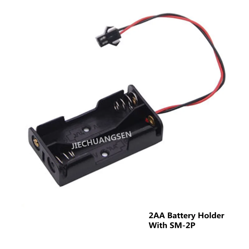 10PCS/LOT 3V 2AA Battery Holder with SM Connector Battery Box Case Plug SM-2P Without Batteries
10PCS/LOT 3V 2AA Battery Holder with SM Connector Battery Box Case Plug SM-2P Without Batteries