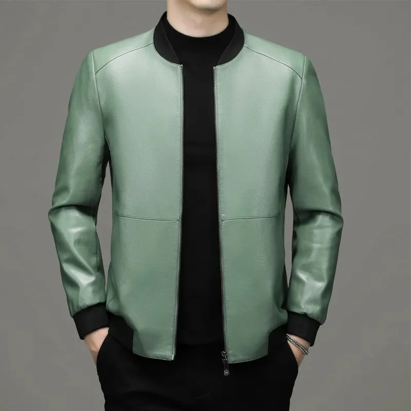 Autumn New Genuine Leather Clothes Men's Baseball Collar Sheepskin Jacket Haining Short Stand-up Thin Coat
Autumn New Genuine Leather Clothes Men's Baseball Collar Sheepskin Jacket Haining Short Stand-up Thin Coat