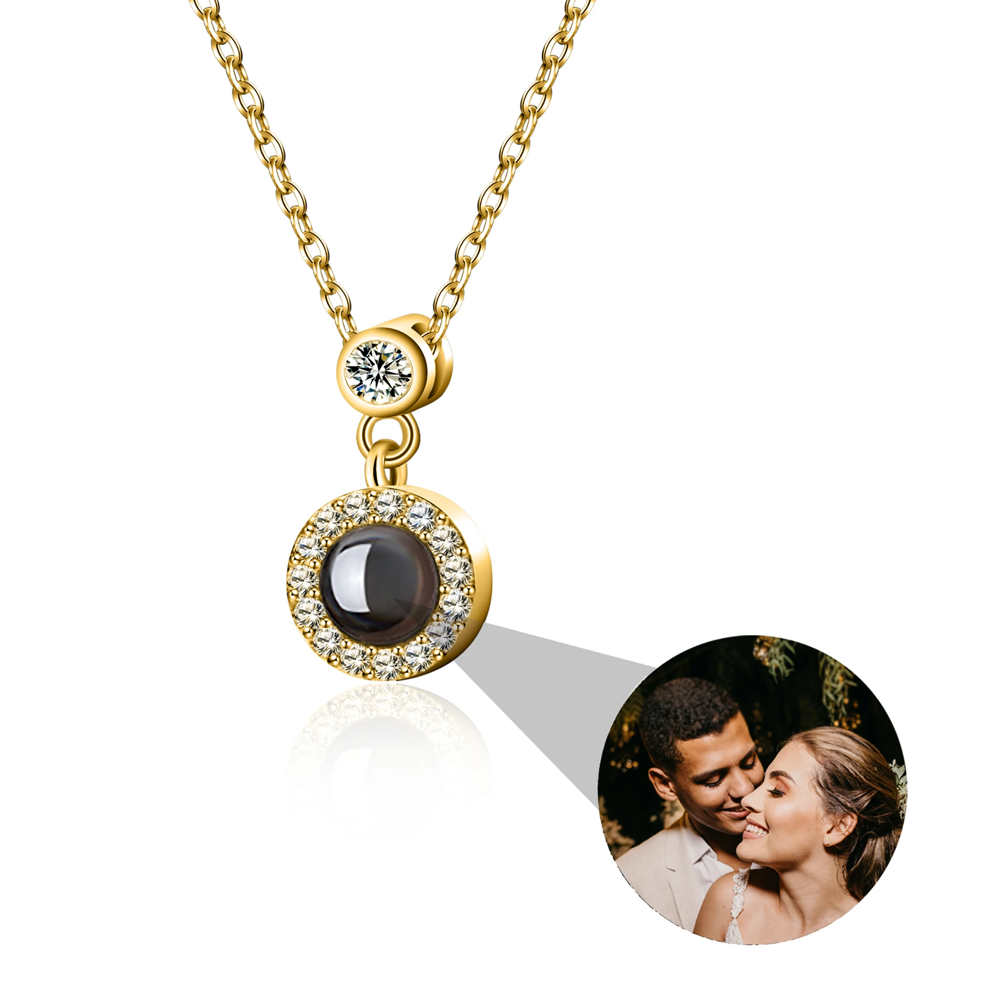 Projection Necklace With Customizable Photo Projection Necklace Couple Girlfriend Fashion Couple Romantic Cute Jewelry
Projection Necklace With Customizable Photo Projection Necklace Couple Girlfriend Fashion Couple Romantic Cute Jewelry