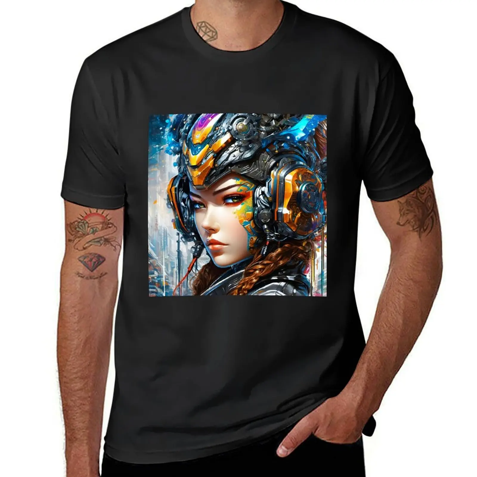 

Cyber Hero 3 - Cyber City concept T-Shirt quick-drying heavyweights sweat shirts, men