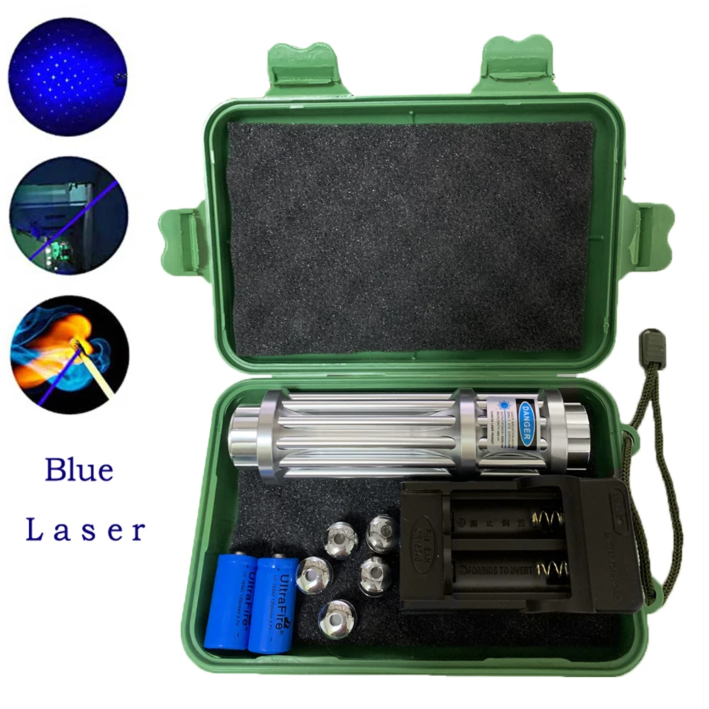 Tactical Burning Blue Laser Pointer 445nm 10000m Focusable Powerful Torch Pointers Flashlight Burn Match For Hunting
Tactical Burning Blue Laser Pointer 445nm 10000m Focusable Powerful Torch Pointers Flashlight Burn Match For Hunting