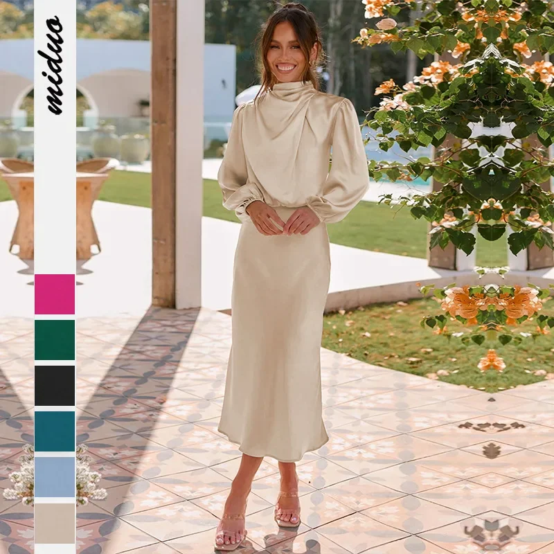2024 new high grade satin long sleeve loose fitting dress elegant WOMEN'S evening dress vintage clothing Y2K fashion streetwear
2024 new high grade satin long sleeve loose fitting dress elegant WOMEN'S evening dress vintage clothing Y2K fashion streetwear