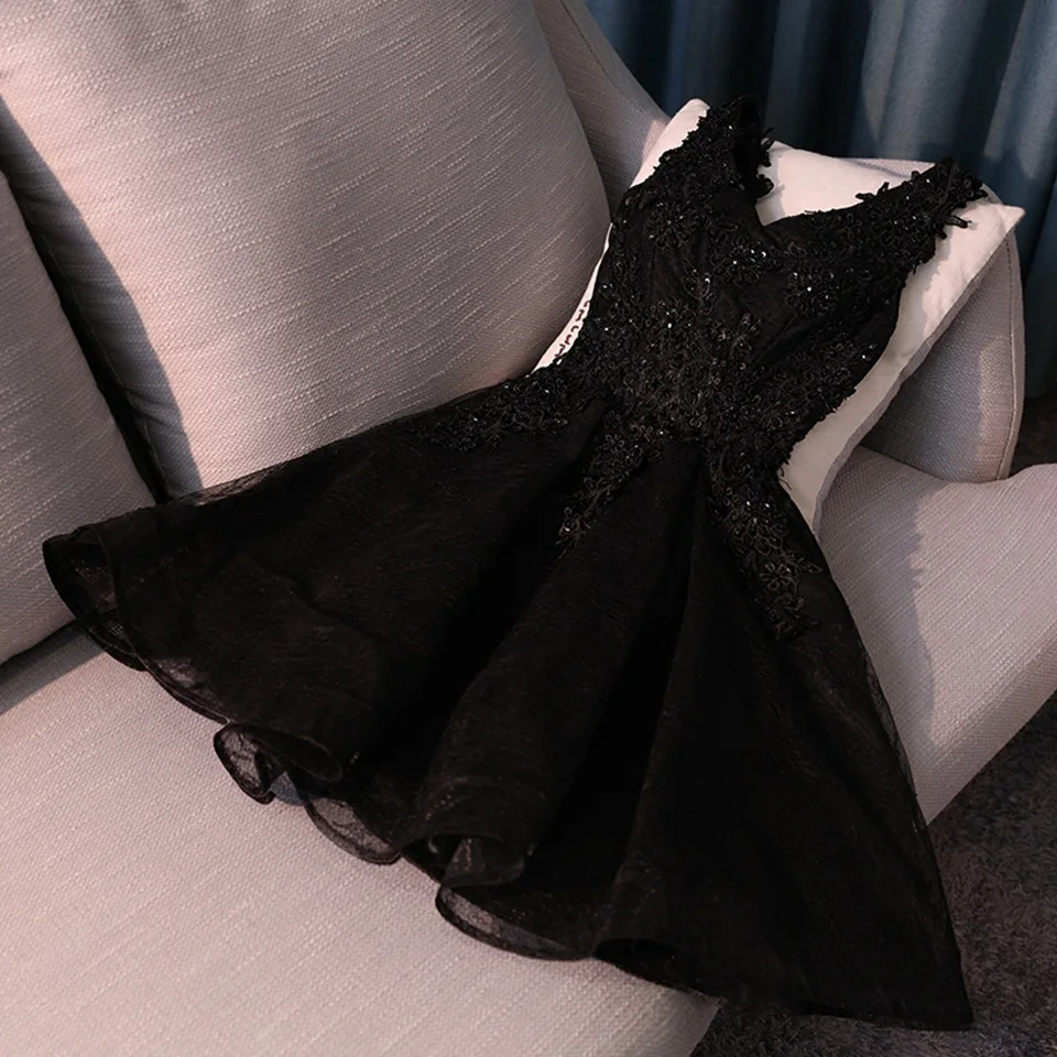 F2158 Short Evening Dresses Girl Sequined Black Red Organza Lace Dance Performace Birthday Wedding Party Dress Graduation Robe
F2158 Short Evening Dresses Girl Sequined Black Red Organza Lace Dance Performace Birthday Wedding Party Dress Graduation Robe