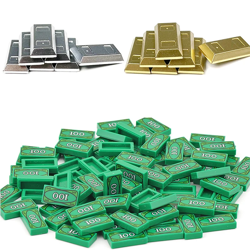 City Series Creative Building Blocks Dollar Cents Money Coins Cash Gold Silver Bricks Accessory Printed MOC Toy for Kid X019
City Series Creative Building Blocks Dollar Cents Money Coins Cash Gold Silver Bricks Accessory Printed MOC Toy for Kid X019