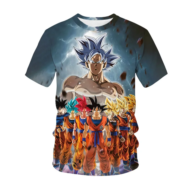 Fashion Dragon Ball Z T-shirt Short-sleeved Anime Vegeta 3D Print T-shirt Summer Round Neck Casual Loose Kids Size Shirt 3-14T 
Fashion Dragon Ball Z T-shirt Short-sleeved Anime Vegeta 3D Print T-shirt Summer Round Neck Casual Loose Kids Size Shirt 3-14T