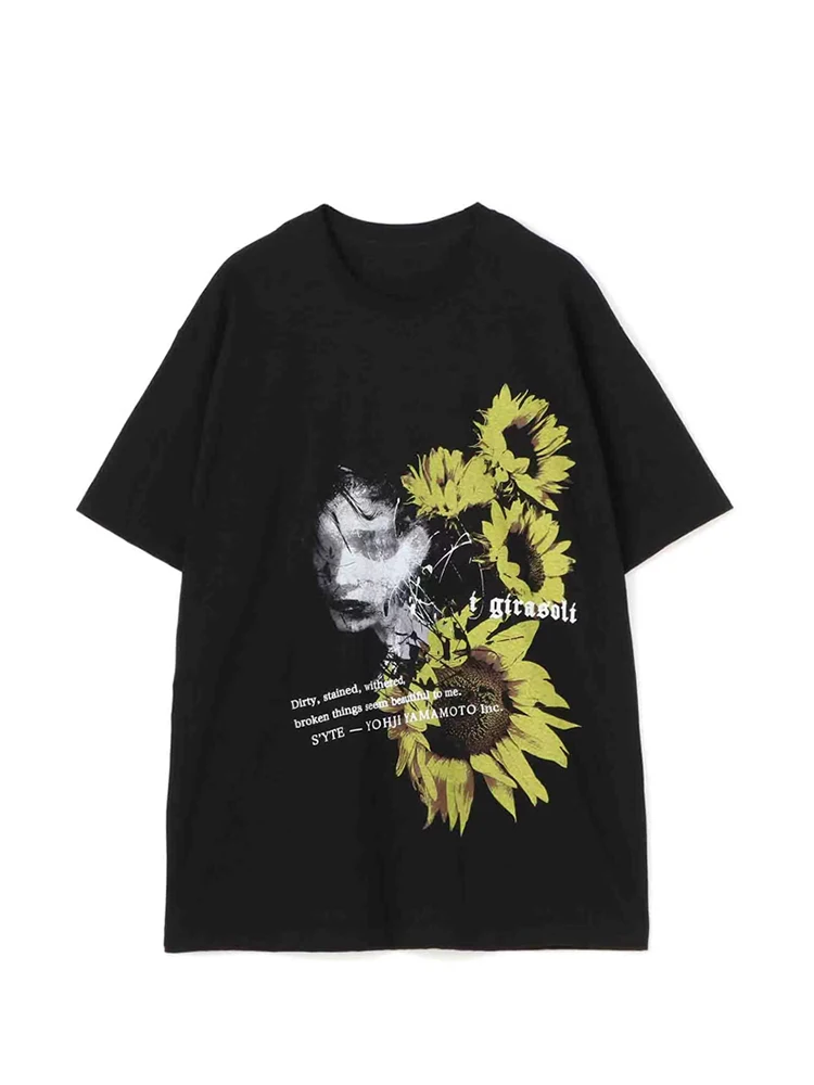 y3 Dark style flower short sleeve T-shirt yohji yamamoto y-3 t-shirts tops S'YTE loose o-neck oversize tees Under shirt clothes
y3 Dark style flower short sleeve T-shirt yohji yamamoto y-3 t-shirts tops S'YTE loose o-neck oversize tees Under shirt clothes