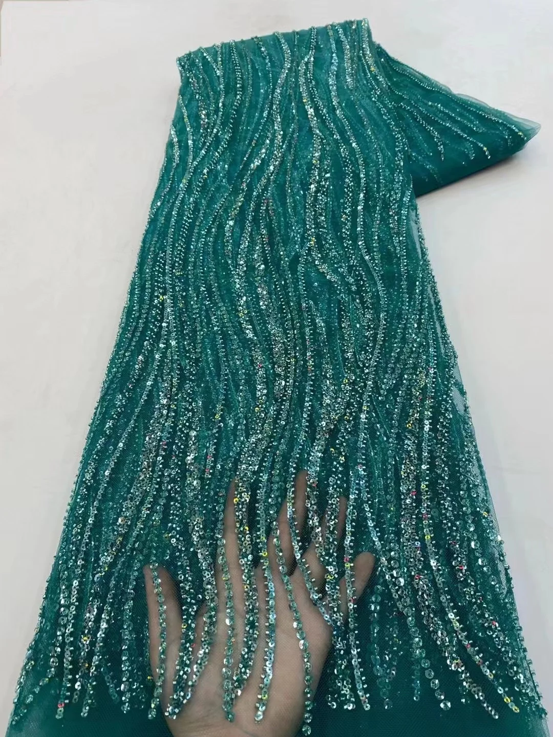 Luxury Bead Tube Embroidery African Lace Fabric 2023 High Quality French Sequined Tulle Fabric For Nigerian Wedding Party
Luxury Bead Tube Embroidery African Lace Fabric 2023 High Quality French Sequined Tulle Fabric For Nigerian Wedding Party