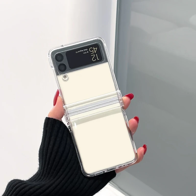 Middle axle protection for Samsung zflip4 mobile phone case Galaxy zflip3 transparent light and thin anti falling hard case
Middle axle protection for Samsung zflip4 mobile phone case Galaxy zflip3 transparent light and thin anti falling hard case