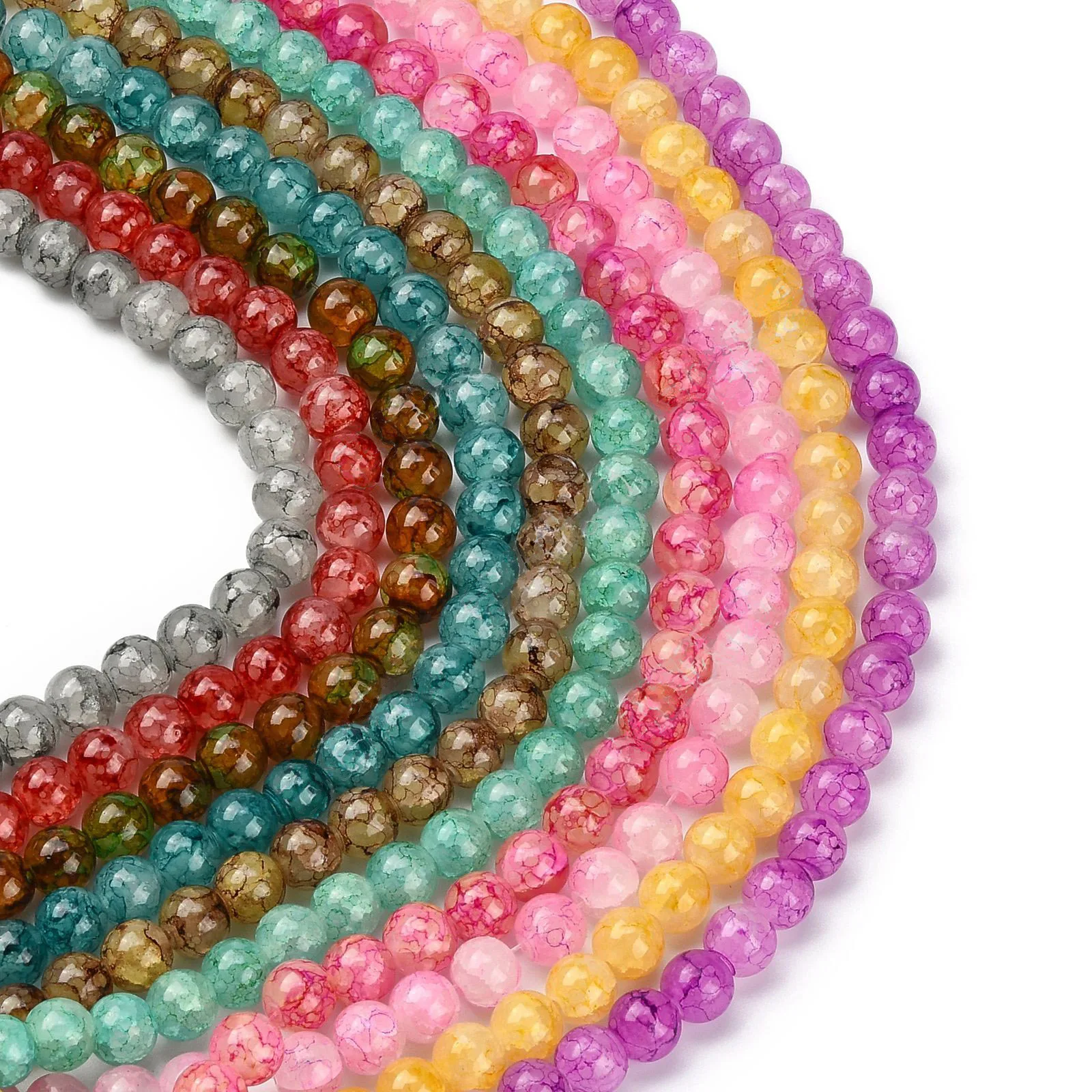 100~217pcs 4/6/8mm Glass Beads Turquoise Texture Loose Round Spacer Beads For Jewelry Making Bracelet Necklace Crafts Supplies
100~217pcs 4/6/8mm Glass Beads Turquoise Texture Loose Round Spacer Beads For Jewelry Making Bracelet Necklace Crafts Supplies