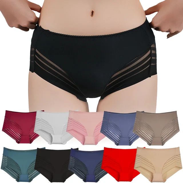 Culottes sans couture pour femmes, sous-vêtements sexy pour dames, caleçons en dentelle, taille basse évidée, slips ultra-fins pour femmes, doux et solides, ensemble de 5 pièces 1