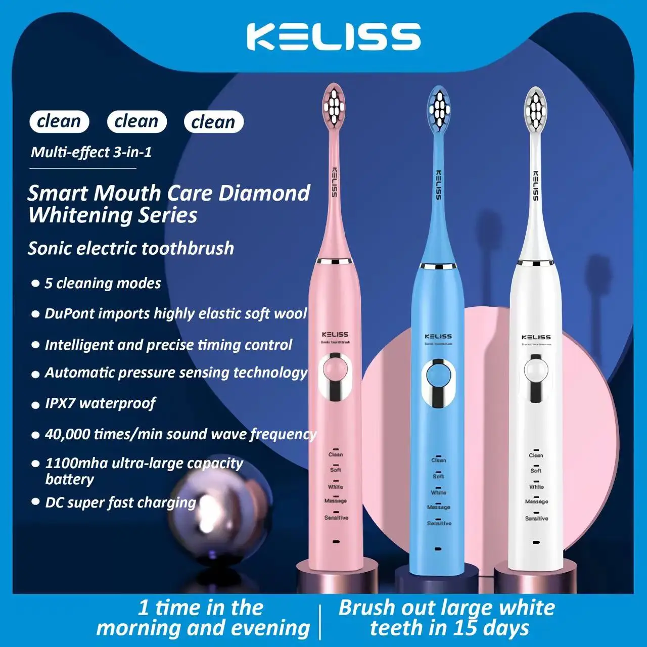 Cross-Border Wholesale Sonic Electric Toothbrush Soft Bristles Charging Adult Home Male And Female Couples Set Students
Cross-Border Wholesale Sonic Electric Toothbrush Soft Bristles Charging Adult Home Male And Female Couples Set Students