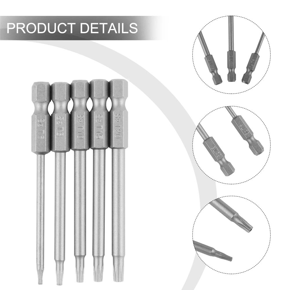 Replacement High-Quality Materials Electric Screwdriver Hand Screwdrivers Torx Screwdriver Bit 6.35mm (1/4Inch)
Replacement High-Quality Materials Electric Screwdriver Hand Screwdrivers Torx Screwdriver Bit 6.35mm (1/4Inch)