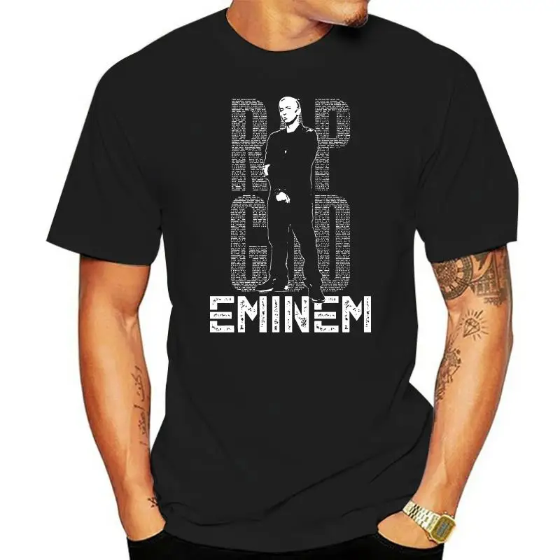 Rapgod of Hip Hop Eminem Rapper Fan Handmade T-Shirt Round Neck Best Selling Male Natural Cotton T Shirt TOP TEE Plus Size
Rapgod of Hip Hop Eminem Rapper Fan Handmade T-Shirt Round Neck Best Selling Male Natural Cotton T Shirt TOP TEE Plus Size