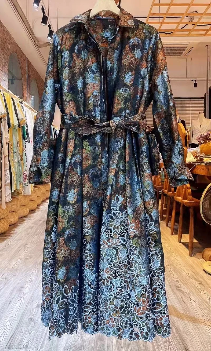 5xl 4xl 3xl Long Coat Trench 2022 Autumn Winter Outerwear Coat Women Luxurious Embroidery Belt Deco Long Sleeve Coat Windbreaker
5xl 4xl 3xl Long Coat Trench 2022 Autumn Winter Outerwear Coat Women Luxurious Embroidery Belt Deco Long Sleeve Coat Windbreaker