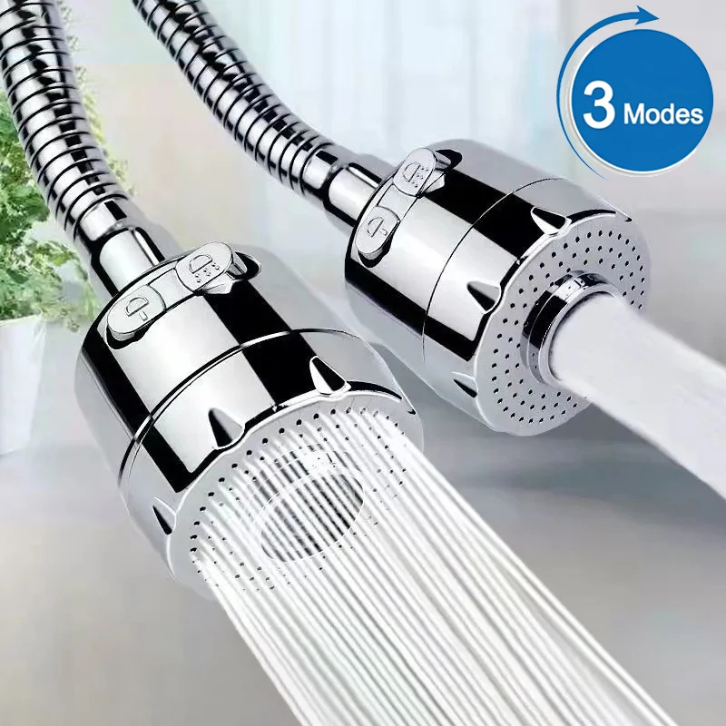 

2/3 Modes Universal Kitchen Faucet Adapter 360° Rotation Faucet Filter Extenders Kitchen Gadgets Spray Water Saving Tap Nozzle