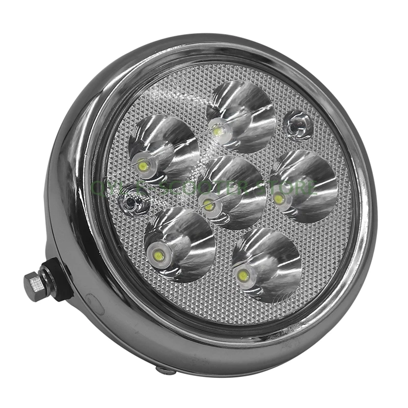 12V-80V All Aluminum 12 Beads LED Round Headlight 5 Inch Circular Lamp for Citycoco Electric Scooter Accessories
12V-80V All Aluminum 12 Beads LED Round Headlight 5 Inch Circular Lamp for Citycoco Electric Scooter Accessories