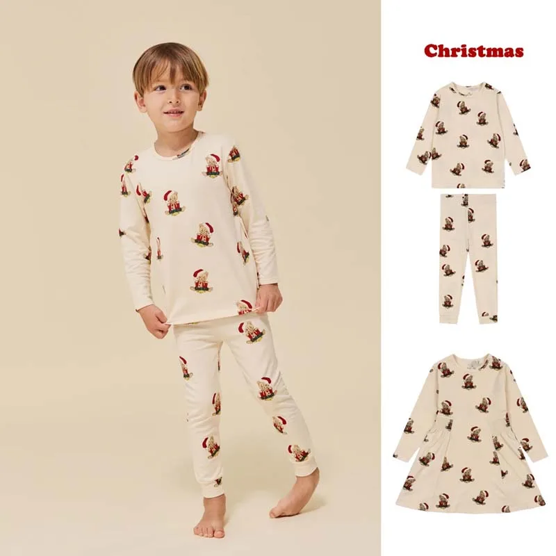 In Stock 23 KS Christmas Bear Collection Winter New Children's Wear Long Sleeve Pants Set Cartoon Dress Kids Clothes Girls
In Stock 23 KS Christmas Bear Collection Winter New Children's Wear Long Sleeve Pants Set Cartoon Dress Kids Clothes Girls