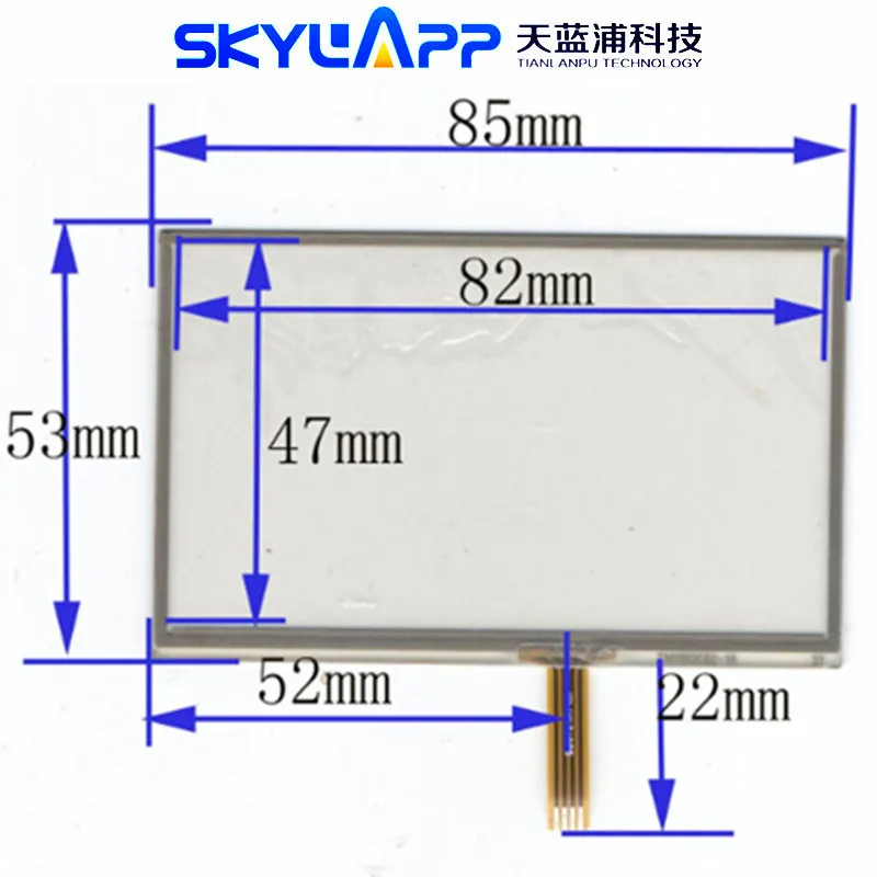 

3.5''Inch 4 Wire TouchScreen 85mm*53mm 85*53mm For PDA GPS Resistance Handwritten Touch Panel Screen Digitizer Glass