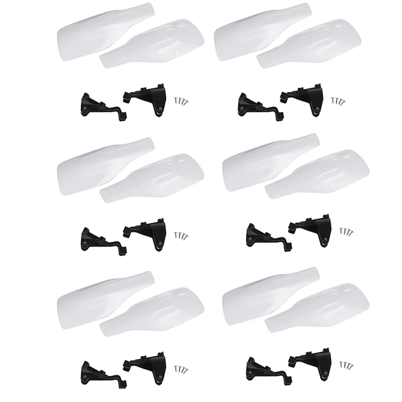 

6X Motocross Handguard Motorcycle Hand Guard Protector White For Husqvarna TX FC FE TE TC FX 125/250/300/350/450/501S