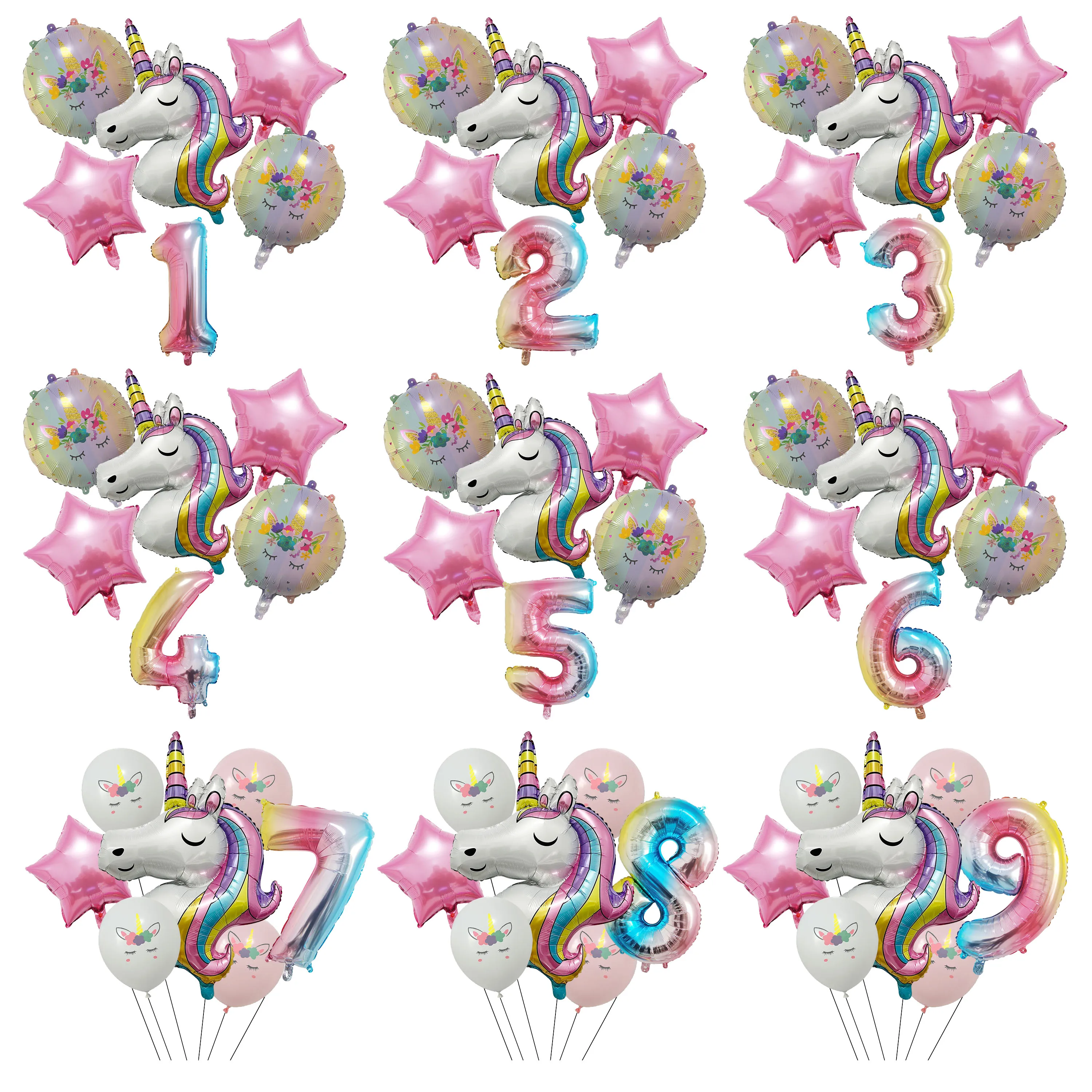 1Set Helium Foil Globos Unicorn Balloon Birthday Party Decorations 32 Inch Number Digit ballons Kids 1 Year Baby Shower Supplies
1Set Helium Foil Globos Unicorn Balloon Birthday Party Decorations 32 Inch Number Digit ballons Kids 1 Year Baby Shower Supplies