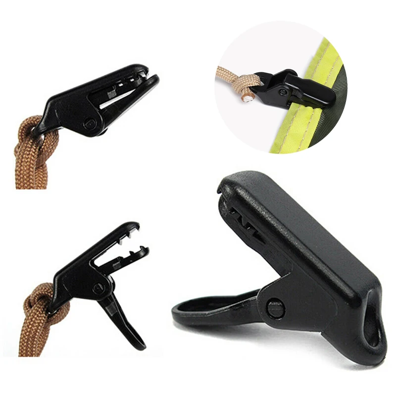 

10Pcs Awning Clamp Tarp Clips Snap Hangers Tent Camping Survival Tighten Tool for Outdoor Camp Hike Camping Equipment Wholesale